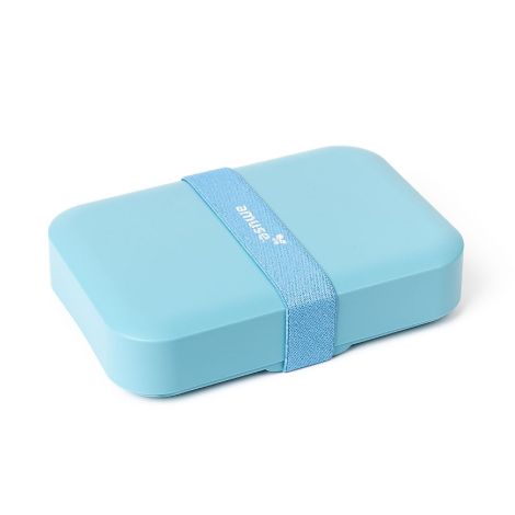 Amuse lunchbox duży z gumką błękitny - 2