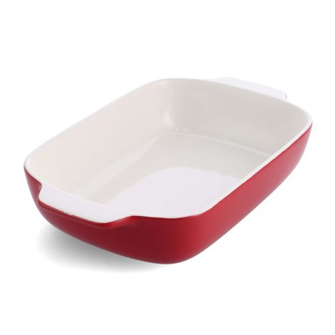 KitchenAid ceramiczne naczynie żaroodporne do pieczenia z przykrywką L  Empire Red CC006108-001
