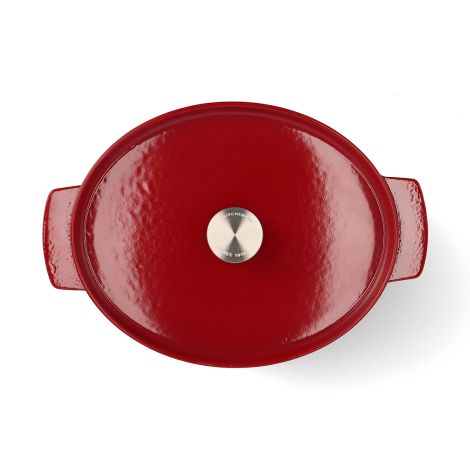 KitchenAid garnek żeliwny owalny 5,6L Empire Red