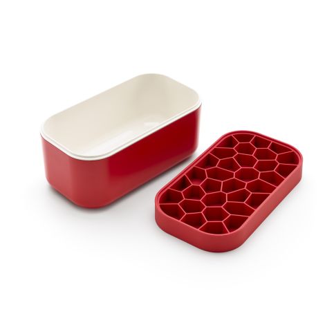 Foremka do lodu i pudełko ICE BOX - czerwone / Lekue - 2