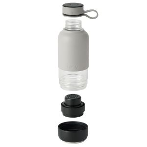 Butelka szklana z filtrem TO GO szara / Lekue - image 2