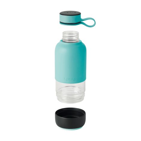 Butelka szklana na wodę TO GO turkusowa / Lekue - 2