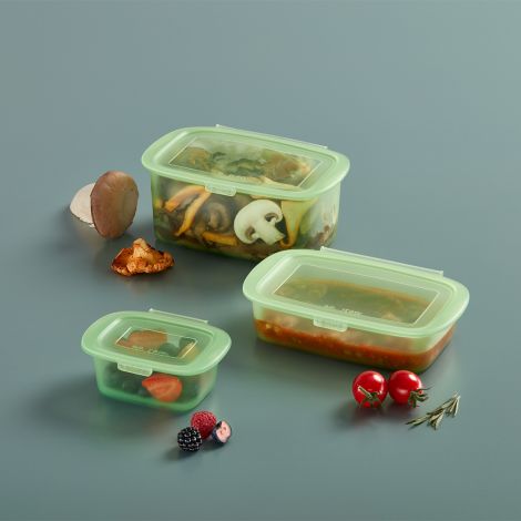 Pojemniki do żywności bez plastiku - 3 szt / Lekue - 4