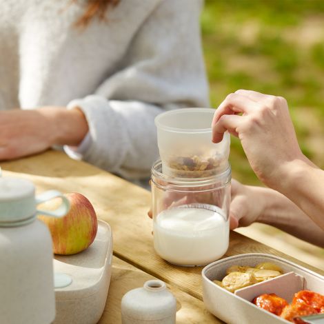 Pojemnik z łyżką JAR TO GO ORGANIC 400ml / Lekue - 4