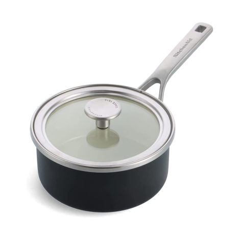 Rondel emaliowany 1,3L - czarny mat / KitchenAid - 2