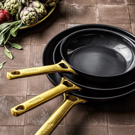 Patelnie ceramiczne PADOVA Black 20 + 24 + 28 cm / GreenPan - 2