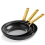 Patelnie ceramiczne PADOVA Black 20 + 24 + 28 cm / GreenPan - 2