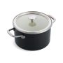 Garnek emaliowany - czarny mat - 3,7L / KitchenAid - 3