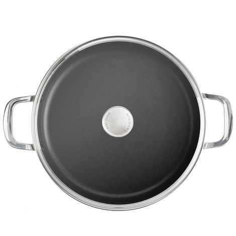 Patelnia stalowa z powłoką, głęboka z pokrywką 28 cm / KitchenAid - 3