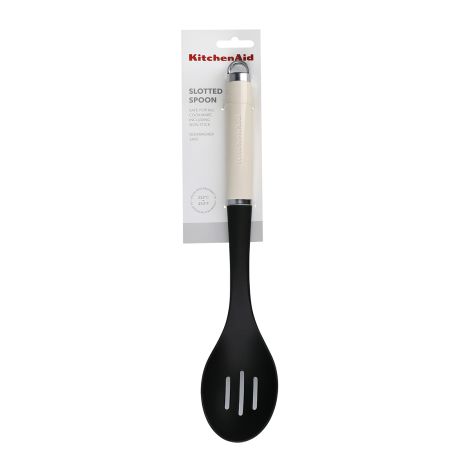 KitchenAid łyżka kuchenna z otworami CORELINE Almond Cream - 4