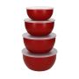 KitchenAid zestaw misek z pokrywkami 4 szt Empire Red - 2