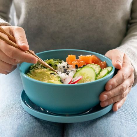 Amuse pojemnik / miska z pokrywką 1L błękitna - 6