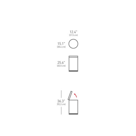 Kosz na śmieci pedałowy 30 l stal matowa / simplehuman - 6