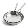 KitchenAid Patelnie 3-warstwowe stalowe zestaw 24+28 cm - 2