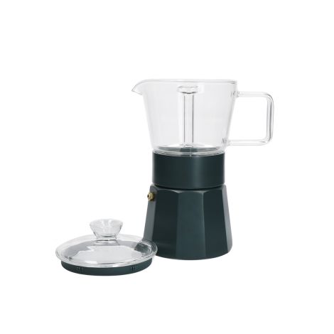 Kawiarka włoska szklana VERONA zielona 6 cups / La Cafetiere