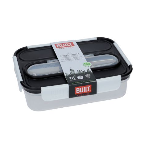 Lunchbox ze sztućcami czarny / Built BLTBNT1050CLA