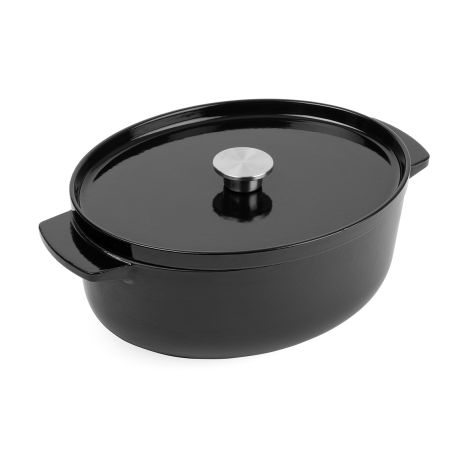 KitchenAid Garnek żeliwny owalny 5,6L Onyx Black CC006064-001