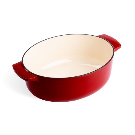 KitchenAid cast iron oval pot 5.6L Empire Red