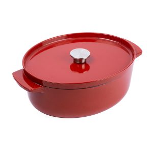 KitchenAid cast iron oval pot 5.6L Empire Red