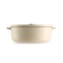 KitchenAid garnek żeliwny owalny 5,6L Almond Cream - 2