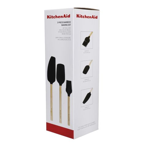 KitchenAid akcesoria silikonowe do pieczenia 3 szt. CLASSIC BAMBOO - 3