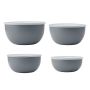 KitchenAid miski kuchenne z pokrywkami 4 szt. Charcoal Grey - 2