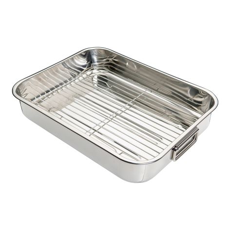 KitchenCraft brytfanna z rusztem ze stali nierdzewnej 43 x 31 cm KCRNR40