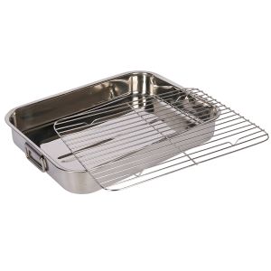 KitchenCraft brytfanna z rusztem ze stali nierdzewnej / 43 x 31 - image 2