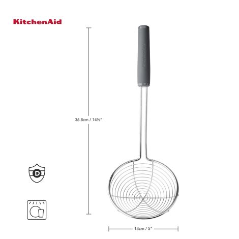 KitchenAid chiński cedzak CORELINE Charcoal Grey - 6