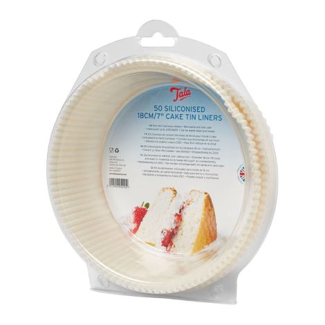 Papilotki do pieczenia silikonowane 18 cm - 50 szt - 2