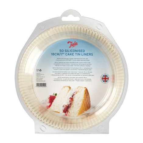 Papilotki do pieczenia silikonowane 18 cm - 50 szt