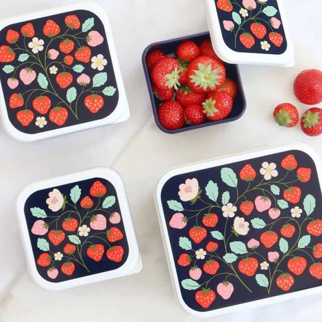 Lunchboxy dla dzieci STRAWBERRIES / A Little Lovely Company - 5