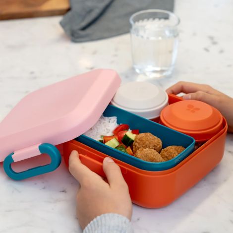 Lunchbox z przegródkami dla dzieci Rikko Poppy Flamingo / Amuse - 4