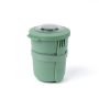 Amuse 2-in-1 yogurt container with cutlery - green - 2