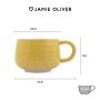 Jamie Oliver kubek ceramiczny żółty Big Love Cosy Cuppa 375 ml - 4