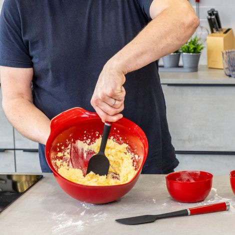 KitchenAid zestaw silikonowych szpatułek 2 sztuki Empire Red - 2