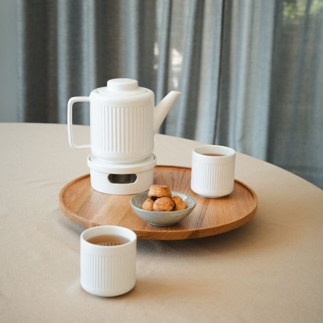 Dzbanek do herbaty ceramiczny Skagen 1,2L - biały / Bredemeijer - 4