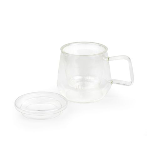 Kubek szklany z zaparzaczem Livorno 290ml - bezbarwny / Bredemeijer - 2