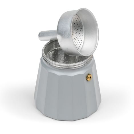 Kawiarka włoska Moshi 6 cups - szara / Leopold Vienna - 5