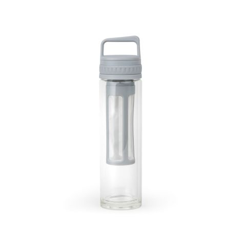 Butelka szklana z zaparzaczem do Cold Brew Moshi 0,4L - szara / Leopold Vienna