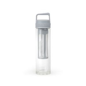Butelka szklana z zaparzaczem do Cold Brew Moshi 0,4L - szara / Leopold Vienna