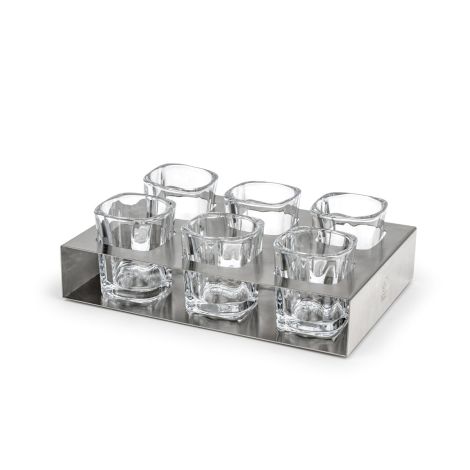 Kieliszki do shotów z tacą do serwowania / Leopold Vienna