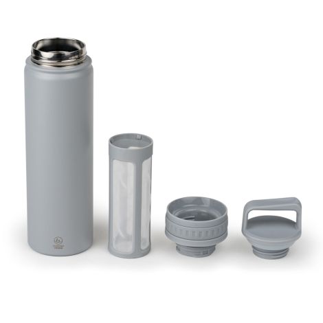 Butelka termiczna z zaparzaczem do Cold Brew Moshi 0,6L - szara / Leopold Vienna - 3