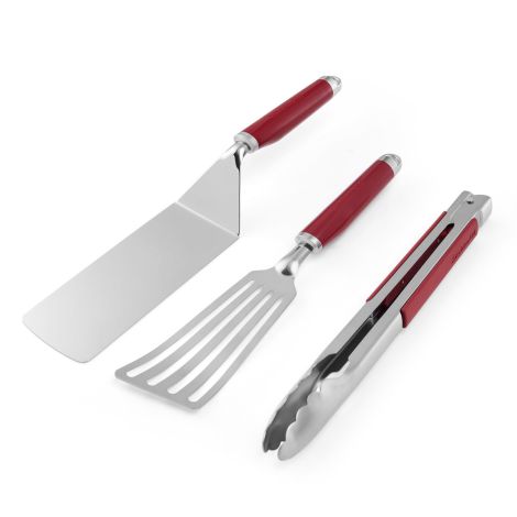 KitchenAid zestaw do grilla szczypce + 2 łopatki Empire Red - 2