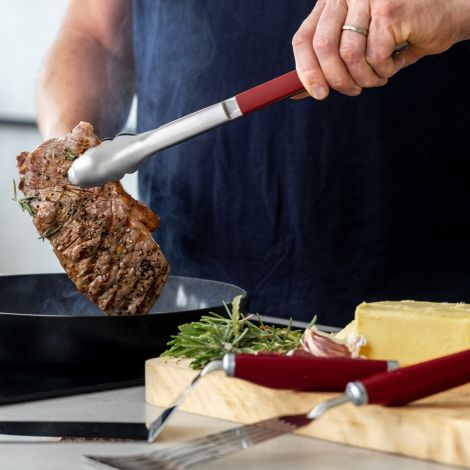 KitchenAid zestaw do grilla szczypce + 2 łopatki Empire Red - 4