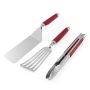 KitchenAid zestaw do grilla szczypce + 2 łopatki Empire Red - 3