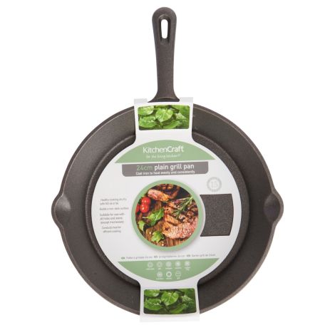 Patelnia żeliwna 24 cm Deluxe KitchenCraft - 2