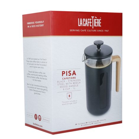 French press PISA 1L black La Cafetière - 4