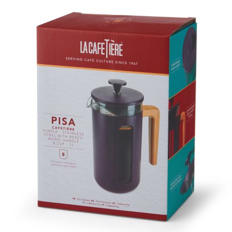 French press PISA 1L purple La Cafetière - 5