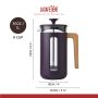 French press PISA 1L purple La Cafetière - 5